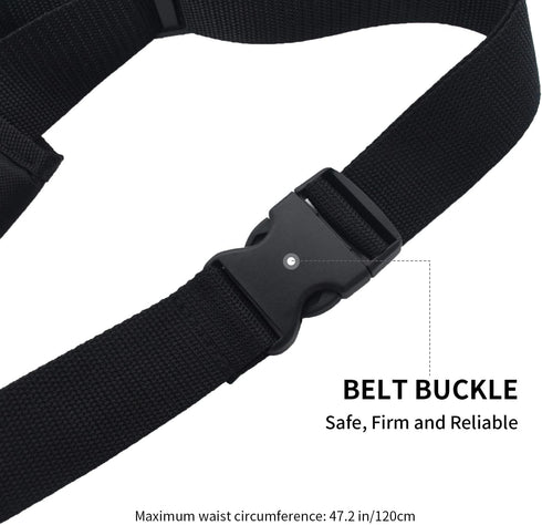Pocket Tool Belt/Utility Pouch,Portable Practical Canvas Tool Bag With Adjustable Waist Pouch is Suitable for Electricians, Carpenters,Craftsmen,G...