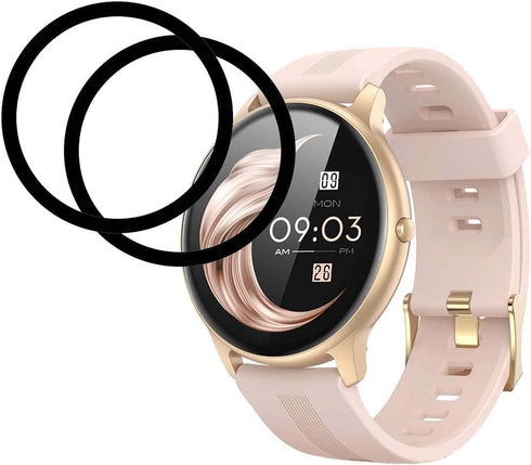 [2 Pack Black Screen Protector Frontier Protective Protector for AGPTEK LW11 Smartwatch...