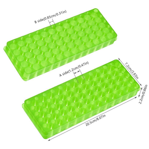 3Pcs Tube Rack Microcentrifuge Tube Racks Double-Sided Plate Centrifugal Pipe Rack for 0.5ml-2ml Centrifugal Pipe 60 Holes (Blue-Green-Orange)...