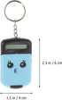 2pcs Mini Calculator Keychain Portable Cute Cartoon Calculator Electronic Pocket Calculator with Key Ring for Children Students School Supplies Ke...
