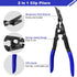 3-Piece Trim Removal Tool, Trim Removal Tool Set, Car Pry Tool Kit, Car Panel Door Audio Trim Tool Kit, Bumper Clips, Puller Retainer, Fastener Cl...