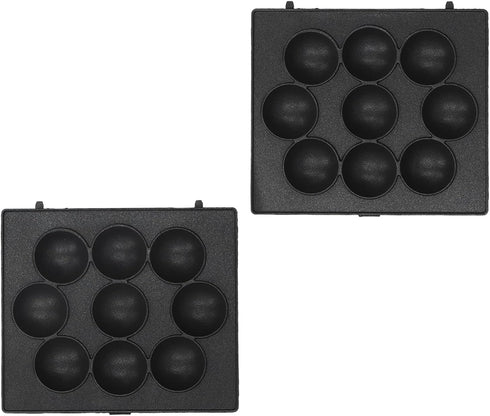 9 Hole Baking Pan, Non Stick Meatball Baking Tray Stainless Steel Octopus Meatball Grill Pan Cooking Plate...