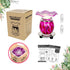 HUNANBANG 1 X Purple Tie Dye Electric Oil Warmer with a Mirrored Base...