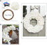 DuHouse Artificial Bigger Silk Hydrangea Flower Heads with Stem Fake White Hydrangea Flowers for Wedding Home Garden Centerpiece Pack of 6...