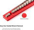 TEKTON 18-Tool 3/8 Inch Drive Flare Nut Crowfoot Wrench Organizer Rack, Red (8-27 mm) | ORG25218 | Made in USA...