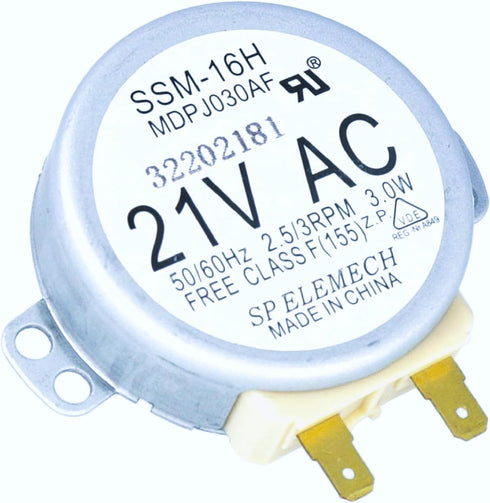 WB26X10038 (SSM-16H MDPJ030AF) Microwave Turntable Motor OEM Replacement for GE & Frigidaire Replaces 5304408980 AP2024962 PS237772 769741 DE31-10...