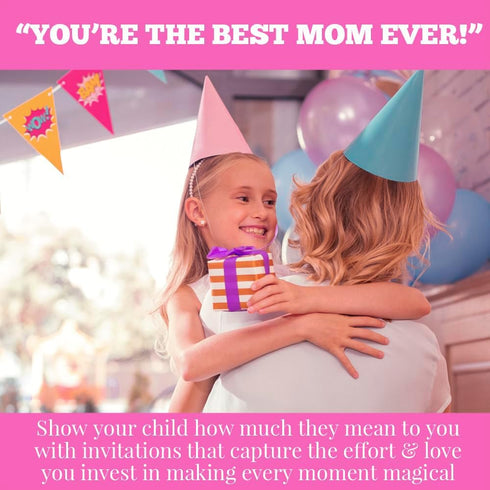 Heard the Moos Pink Cow-Themed Birthday Party Invitations for Kids, 20 5x7 Fill In Cards with Twenty White Envelopes by AmandaCreation...