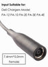 Tip Adapter Converter Cable 7.4 to 4.5mm for Dell Laptop Power Supply 30w 40w 45w 65w 90w 120w 135w D5g6m 0d5g6m M3800 XPS 12 13 9350 3960 15 5930...