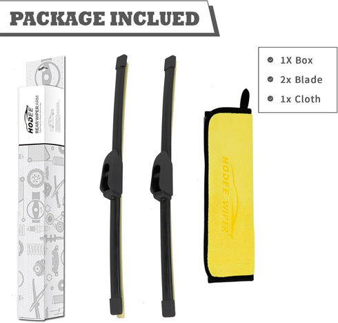 (Pack of 2) Rear Wiper Blade Replacement for Hyundai Elantra GT I30 2013-2017,Jaguar F-PACE 2017-2022,Alfa Romeo Stelvio,E-PACE 2018-2023,Forte 20...
