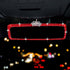 Bling Car Mirror Rhinestone Car Rear View Mirror for Women Rear View Mirror Glitter Shining Car Mirror (Red-Crown)...