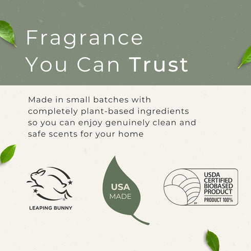 Grow Fragrance Scented Fabric and Room Air Freshener Spray - Certified Non-Toxic, 100% Plant-Based Essential Oils - 5 oz (Bamboo 2-Pack)...