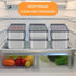 Bacon Container for Refrigerator, Bacon holder for refrigerator,Bacon Storage Container 304 Stainless Steel Sealed Food Storage Container with Cle...