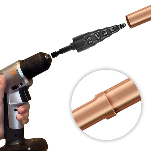 HVAC Tube Swaging Tool Air Conditioner Copper Pipe Expander 5 in 1 Swaging Tool with 1/4 3/8 1/2 5/8 3/4 Bits...