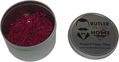100 Count Pink Nurse Doctor Needle Syringe Shaped Paper Clips Great for Paper Clip Collectors or Office Gift - Comes in Round Tin with Lid and Gif...