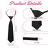 Ties for Women 13" Pre Tied Adjustable Necktie for Girls/Boys Black Tie for Women Skinny Necktie for School Uniforms JK/JC Cosplay Graduation Busi...
