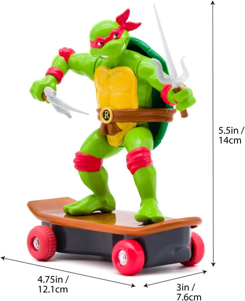 Teenage Mutant Ninja Turtles 5" Sewer Shredders - Raphael Classic Edition - Skate and Battle with Ninja Action - Ages 3+...