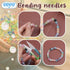 UOOU 40 Pcs Beading Needles for Jewelry Making Include 20 Pcs Long Straight Beading Needles + 10 Pcs Big Eye Beading Needles, Needles for Seed Bea...