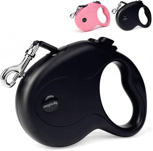 16Ft Retractable Dog Leash,Light Weight Leash for Small to Medium Dogs/Cats Up to 50lbs,Stainless Steel Spring Strong Nylon Tape, Tangle Free, One...