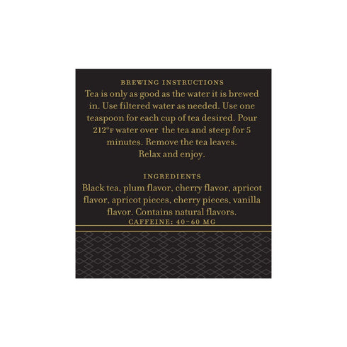 Harney & Sons Fruits d'Alsace, 4oz Tin of Loose Black Tea with Apricot & Cherry, and Fruit Flavors...