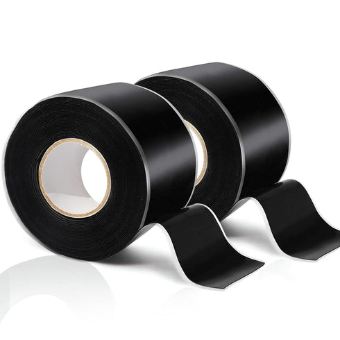2 Rolls Self Fusing Silicone Tape - 1in(W) X 10ft(L) Waterproof Tape, Water Leak Seal Tape, Rescue Tape, Plumbing Hose Repair Tape, Rubber Tape fo...