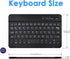 DETUOSI Universal 7-8 inch Wireless Keyboard, Multi-Device Travel Portable Ultrathin (6mm) Lightweight Wireless Keyboard for iOS/Android/Windows T...