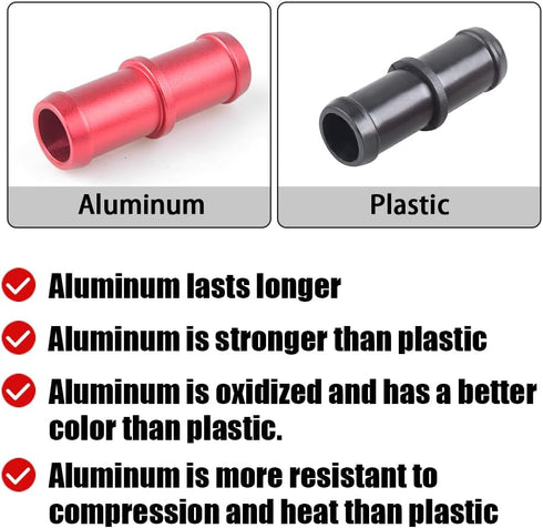 Aluminum Heater Hose Connector Compatible with 370Z Infiniti G35 G37 QX50 Q60 Q70 M35 M37 Replacement#92417-JK20A...