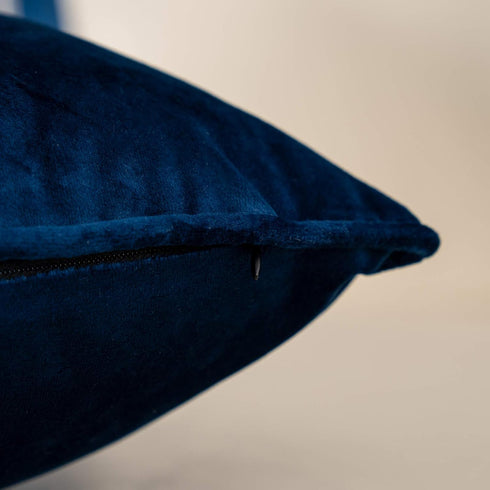 Yangest Navy Blue Striped Patchwork Throw Pillow Cover Gold Leather Cushion Cover Zippered Rectangular Pillowcase for Sofa Couch Bedroom Living Ro...