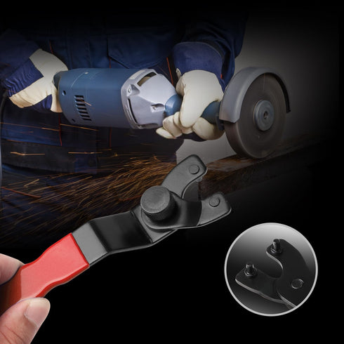 Adjustable Pin Wrench for Angle Grinder Machine,Grinder Spanner Wrench (Red)...
