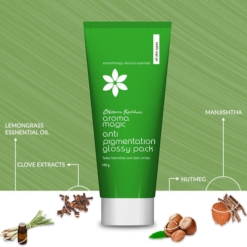 Anti Pigmentation Glossy Pack | 3.53 Oz (100g) | Aromatherapy Skincare | Essential for Pigmentation and Dark Circles | All Skin type...
