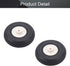Fielect 1.5 inch RC Model Airplane Super Light Sponge Tire Tail Wheel Tire and Wheel Sets for RC Car Airplane PU Sponge Tire with Plastic Hub...