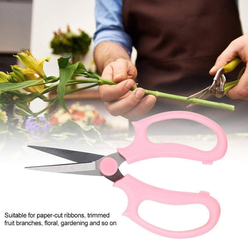 Floral Scissors, Pruning Shear Pruning Scissor, Multifunctional Floral Scissors Pruning Shears Flower Cutting Scissors (Pink)...