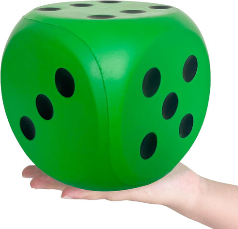 Giant 5.9 Inches Kawaii Foam Dice: A Fun-Filled, Educational Toy for Game Nights and Learning Sessions (Lucky Green)...