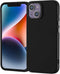 TENOC Phone Case Compatible with iPhone 13 & iPhone 14, Black Case Anti-Fingerprint Protective Bumper Matte Cover for 6.1 Inch...