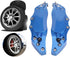 Car Brake Caliper Cover, 2pcs Car Aluminum Alloy Brake Caliper Guard Brake Caliper Protector Cover for Wheel Hub 16in-17in Medium(blue)...