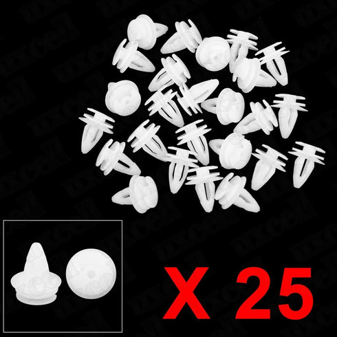 uxcell 25 Pcs White Door Trim Panel Retainer Clips 51411973500 for BMW...