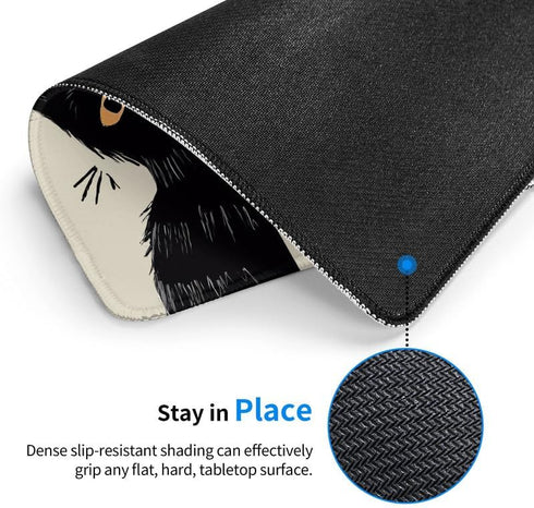 Cat Mouse Pad Cute Mouse Pad Funny Kawaii Rectangle Non Slip Rubber Mouse Pad for Computer and Laptop Mouse Mat for Working and Gaming...