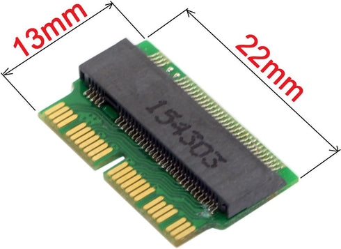 JSER 12+16pin 2014 2015 to M.2 NGFF M-Key AHCI SSD Convert Card Compatible for A1493 A1502 A1465 A1466...