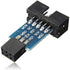 2pcs 10 Pin Convert to Standard 6 Pin Adapter Board F ATMEL AVRISP USBASP STK500 CF...