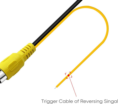 Pixelman 19Ft Backup Camera RCA Plug Video Extension Cable,Pure Copper Double-Shielded Car Rear Reverse Cam Cord,Auto Monitor Back Up AV Wire,Yell...