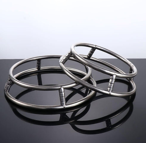 Stainless Steel Wok Ring Wok Rack Wok Stand Round Shelf Cookware Ring For Pot Gas Stove Fry Pan,23cm/9.05inch,26cm/10.23inch(26cm)...