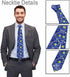 White Floral Mens Tie Botanical Romantic Printed Floral Men's Necktie Ties for Mens Daily Wedding Party Business...