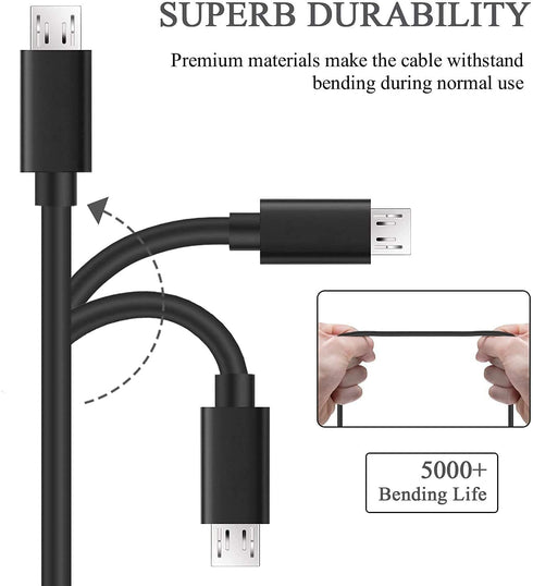DEEGO Charging Cable for Samsung Galaxy S7, 2Pack 6Ft 10Ft Long Charger Cable, Android Phone Fast Charger Cord for Samsung Galaxy S7 S6 Edge,Note ...