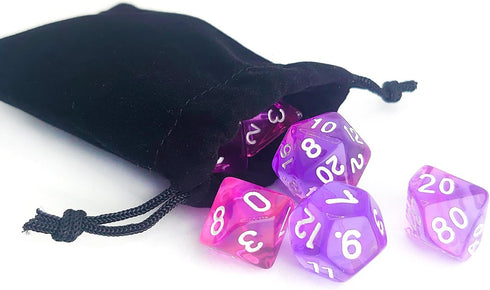 Purple DND Dice Set, Pop Color D&D Dice, – Polyhedral Dice Set for DND Accessories, Dungeons and Dragons, Role Playing Games, MTG, COC, TTRPGs – D...