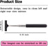 1 PC Car Rearview Mirror Wiper Telescopic Auto Mirror Squeegee 98cm Long Handle Cleaning Tool Glass Mist Cleaner Black...
