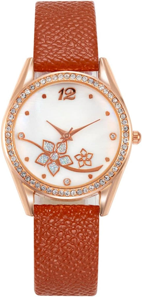CdyBox Wholesale PU Leather Strap Watch 6 Pack Mother Day Gift Bling Rhinestone Ladies Women Watches...