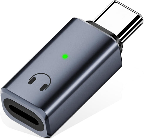 USB-C to Lightning Audio Adapter, USB Type C Male to Lightning Female Headphone Converter for iPhone 15/15 Plus/15 Pro/15 Pro Max, iPad Pro/Air, N...