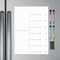 Magnetic Dry Erase Board Sheet for Refrigerator/Office/Locker, White Board Organizer and Planner with Stain Resistant Technology, Include 1 Eraser...