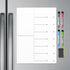 Magnetic Dry Erase Board Sheet for Refrigerator/Office/Locker, White Board Organizer and Planner with Stain Resistant Technology, Include 1 Eraser...