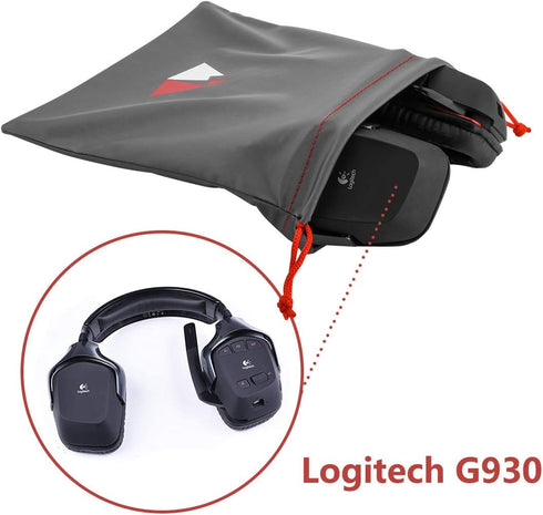 Universal Waterproof Headphone Protection Pouch Bag for Varias Headsets 11" x 9.25" inch Metallic Gray Color...