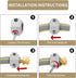 Garden Hose Repair Connector Fitting, Aluminum Female and Male With Zinc Clamp Water Hose End Repair Connector Fit 3/4 Inch or 5/8 Inch Garden Hos...